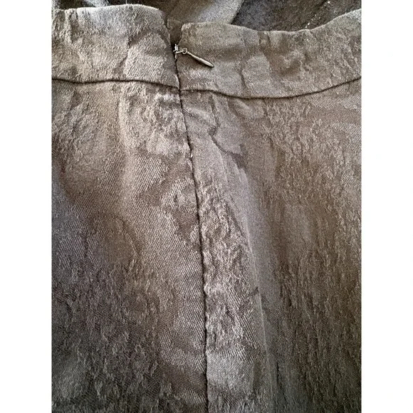 Eileen Fisher Black Printed High Waisted Cropped Cotton Pants Size XL - Picture 3 of 9